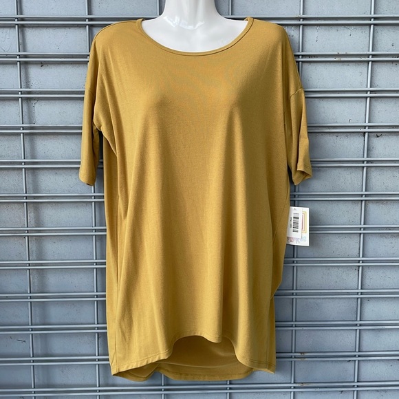 LLR Mustard Crepe Jersey Irma Tunic Top-0324 - Picture 3 of 11